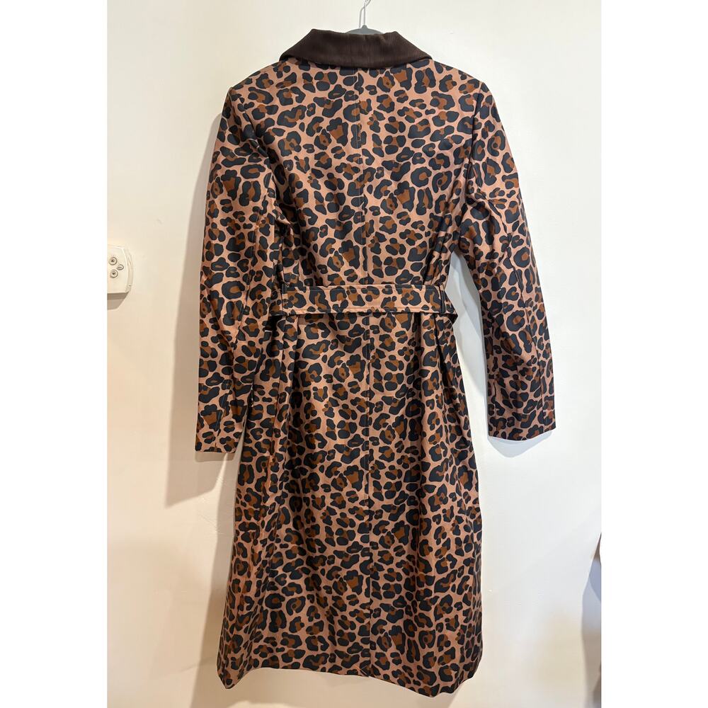NWT Boden Lancaster Printed Mac Belted Trench Coat Brown Women's Size 10R - Picture 6 of 6